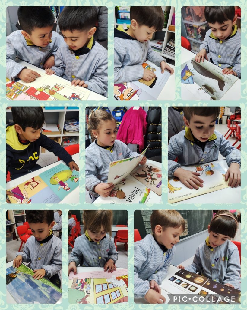 A les estonetes de lectura, gaudim dels contes a classe i els seus beneficis. Cadascú al seu propi ritme, sol o en companyia. Ens fixem en els dibuixos, però també en les lletres i les paraules, què deuen voler dir?
Amb la motivació, el gust per la lectura i l’acompanyament, tots veiem com hem avançat des de l’inici de curs, els lleonets i lleonetes ho estan fent genial!