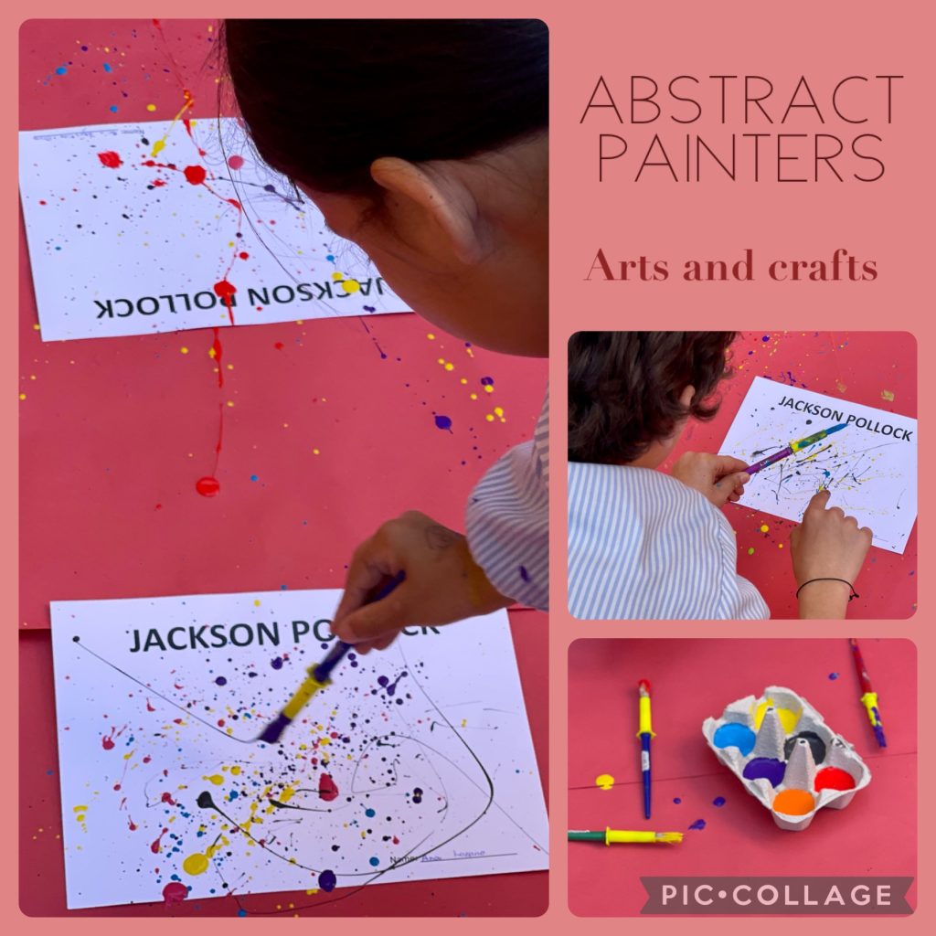 In arts and crafts, we worked on the techniques used by the main figures of abstract art.
A la matèria d’arts and crafts, hem treballat les tècniques que fan servir les principals figures de l’art abstracte.