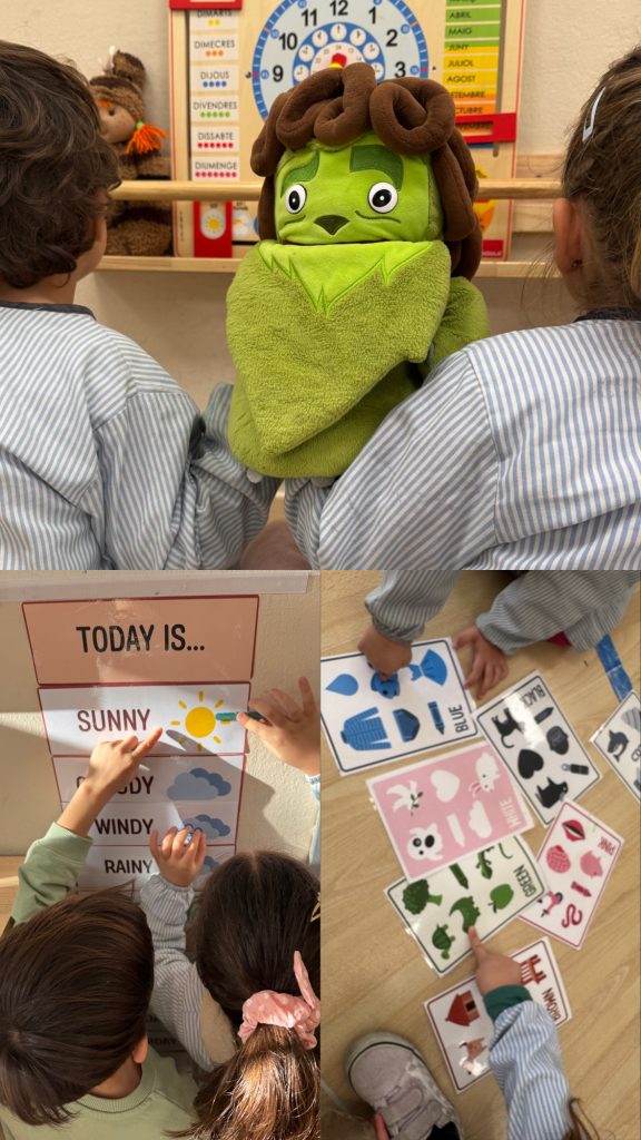 In Early Years, routines are an essential part of learning English. Every session begins with our Good Morning routine, where we greet each other, sing songs, and talk about the weather and how we feel.